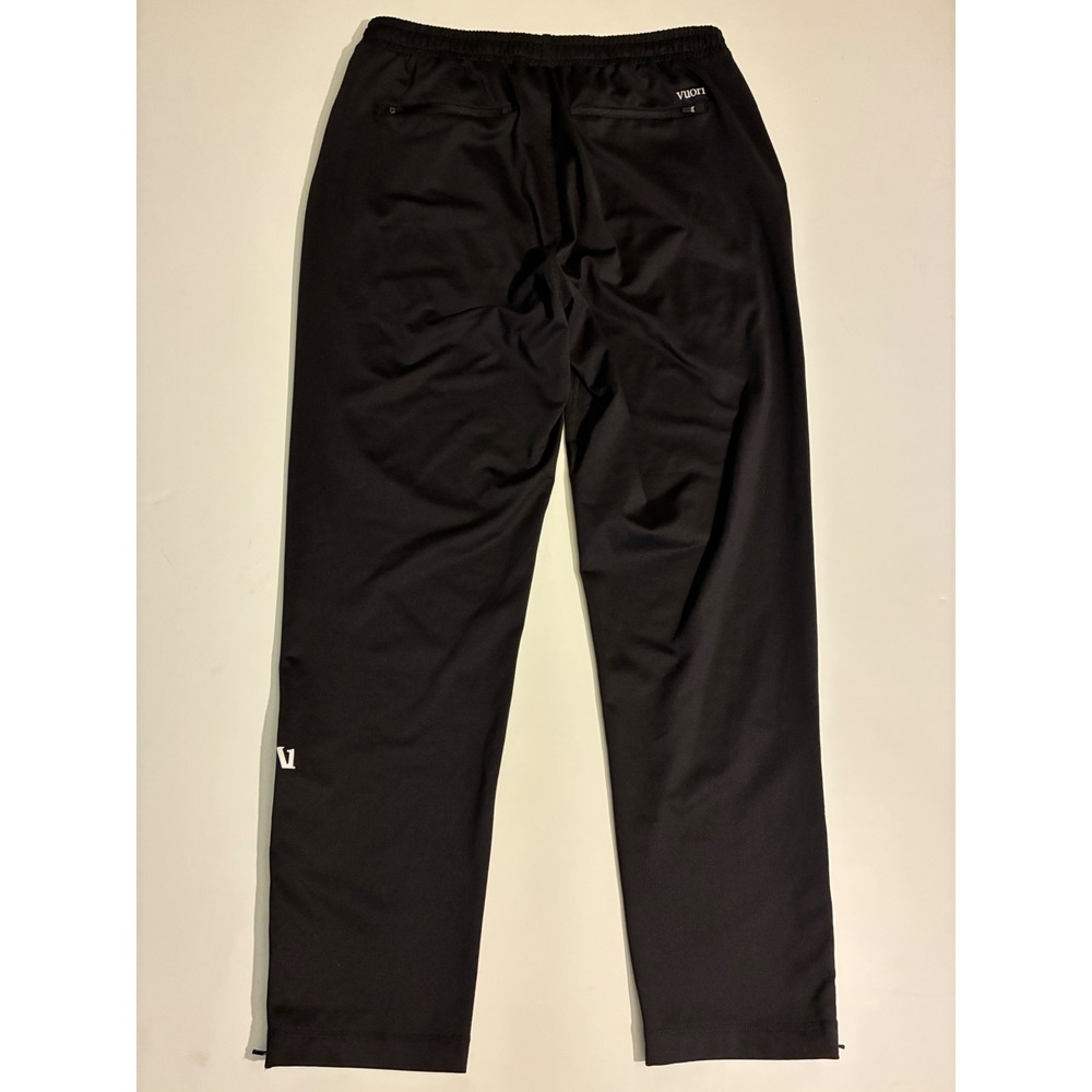 Vuori Mens XL Sunday Performance Track Pants Black Ankle Zip Joggers V454 - Picture 11 of 12